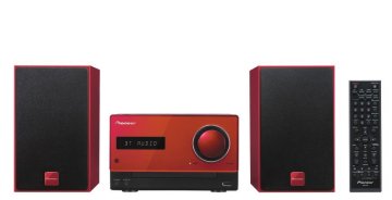 Pioneer X-CM35 Microsistema audio per la casa 30 W Nero, Rosso