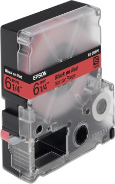 Epson Nastro fondo Pastello Rosso per testo Nero 6/9 LC-2RBP9