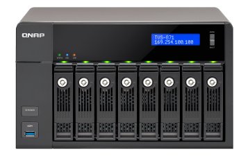 QNAP TVS-871-PT-4G server NAS e di archiviazione Tower Intel® Pentium® G3250 4 GB DDR3 0 TB HDD+SSD QNAP Turbo System Nero
