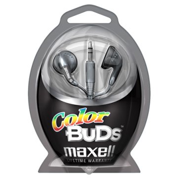 Maxell Colour Budz Headphones Argento Auricolare Cablato MUSICA Argento