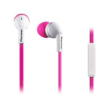 Pioneer SE-CL712T Auricolare Cablato In-ear Musica e Chiamate Rosa, Bianco