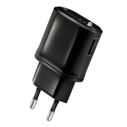 Celly TCUSBBK Caricabatterie per dispositivi mobili Universale Nero AC Interno
