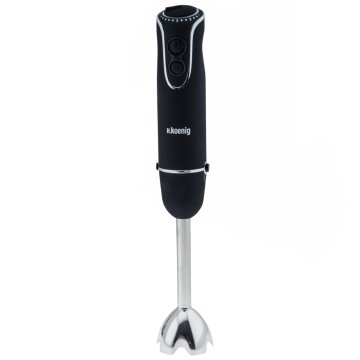 H.Koenig MIX75 frullatore 500 L Frullatore ad immersione 750 W Nero, Acciaio inox