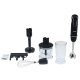 H.Koenig MIX75 frullatore 500 L Frullatore ad immersione 750 W Nero, Acciaio inox 5