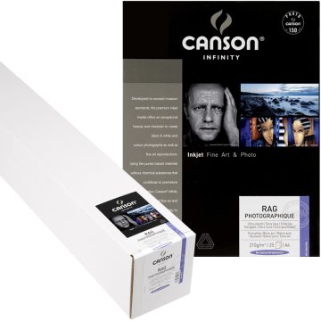 Canson Infinity Rag Photographique carta fotografica A4 Bianco Opaco