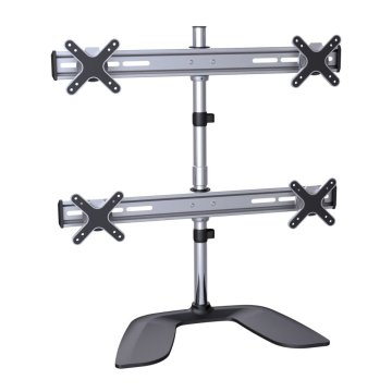 Sopar 23281 supporto da tavolo per Tv a schermo piatto 58,4 cm (23") Nero, Argento Scrivania