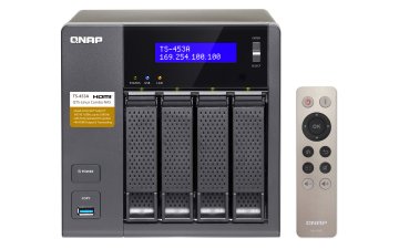 QNAP TS-453A NAS Tower Intel® Celeron® N3150 4 GB DDR3L 0 TB QNAP Turbo System Nero