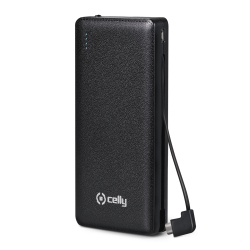 Celly PB6600BK batteria portatile Polimeri di litio (LiPo) 6600 mAh Nero