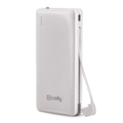 Celly PB6600WH batteria portatile Polimeri di litio (LiPo) 6600 mAh Bianco