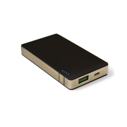 Celly PB4000ALUGD batteria portatile Ioni di Litio 4000 mAh Nero, Oro