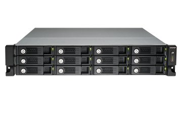 QNAP TVS-1271U-RP NAS Armadio (2U) Intel® Core™ i5 i5-4590S 16 GB DDR3 0 TB QNAP Turbo System Nero, Grigio