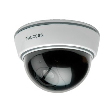 Value Dummy Dome Camera with LED Flashlight bianco