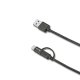 Celly USBCMICRO cavo USB USB A USB C/Micro-USB B Nero 2