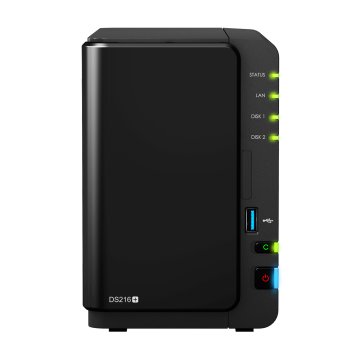 Synology DiskStation DS216+ server NAS e di archiviazione Desktop Intel® Celeron® N3050 1 GB DDR3 0 TB DiskStation Manager Nero