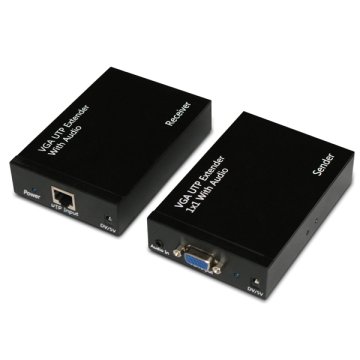 Atlantis Land A04-VGA-ET02 moltiplicatore AV Trasmettitore e ricevitore AV Nero