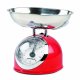 G3 Ferrari Aska Rosso, Acciaio inox Superficie piana Rotondo Bilancia da cucina meccanica 2