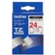 Brother Gloss Laminated Labelling Tape - 24mm, Red/White nastro per etichettatrice TZ 2