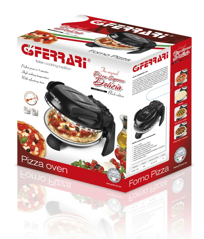 G3 Ferrari Delizia macchina e forno per pizza 1 pizza(e) 1200 W Nero -  Fornetti elettrici - Cottura cibi - Negozi Elettronica Roma - Radionovelli