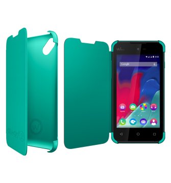 Wiko Folio custodia per cellulare Custodia a libro Turchese