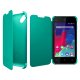 Wiko Folio custodia per cellulare Custodia a libro Turchese 2