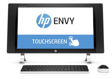 HP ENVY 24-n000nl Intel® Core™ i5 i5-6400T 60,5 cm (23.8") 2560 x 1440 Pixel Touch screen PC All-in-one 8 GB DDR3L-SDRAM 1,13 TB HDD+SSD AMD Radeon R7 A365 Windows 10 Home Wi-Fi 5 (802.11ac) Argento