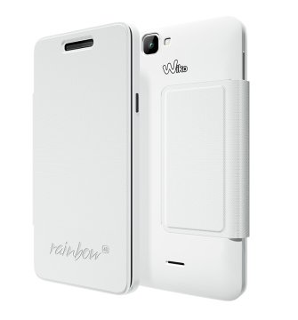 Wiko 94121 custodia per cellulare Custodia a libro Bianco