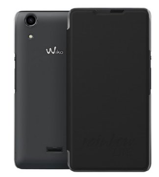 Wiko 95011 custodia per cellulare Custodia a libro Nero