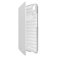 Wiko 95321 custodia per cellulare Custodia a libro Trasparente, Bianco