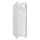 Wiko 95321 custodia per cellulare Custodia a libro Trasparente, Bianco 2