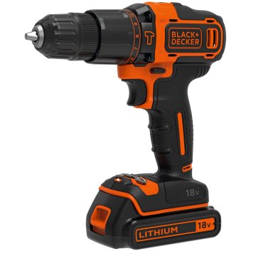 Nero & Decker BDCHD18K-QW trapano 1400 Giri/min Nero, Arancione