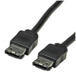 Nilox 0.5m eSATA cavo SATA 0,5 m Nero