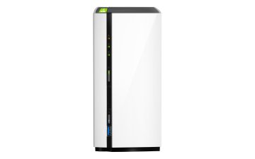 QNAP TS-228 server NAS e di archiviazione Mini Tower 1 GB DDR3 0 TB QNAP Turbo System Nero, Bianco