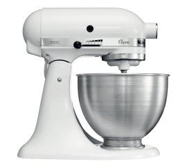KitchenAid 5K45SSEWH Sbattitore con base 275 W Metallico, Bianco