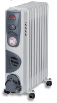 Orieme TR 9 TT Argento 1650 W Radiatore