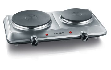 Severin DK 1014 Acciaio inox Superficie piana Piastra sigillata 2 Fornello(i)
