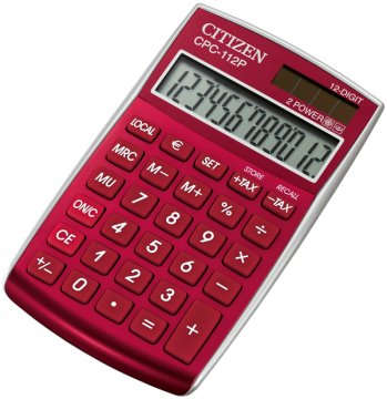 Citizen CPC-112RD calcolatrice Tasca Calcolatrice di base Rosso
