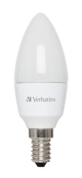 Verbatim LED Candela, smerigliata, E14, 4.5W