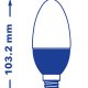 Verbatim LED Candela, smerigliata, E14, 4.5W 6