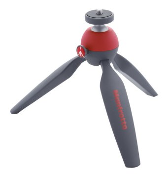 Manfrotto MTPIXI-RD treppiede Fotocamere digitali/film 3 gamba/gambe Grigio, Rosso