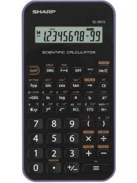 Sharp EL-501X calcolatrice Tasca Calcolatrice scientifica Nero, Viola
