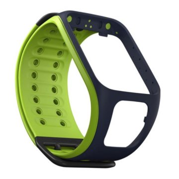 TomTom Cinturino per orologio Runner 2/Spark (Blu/Verde brillante - Large)