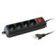 Techly Multipresa 4 Posti Italiana Bipasso con Interruttore Nero (IUPS-PCP-4BK) 2