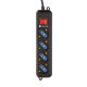 Techly Multipresa 4 Posti Italiana Bipasso con Interruttore Nero (IUPS-PCP-4BK) 3