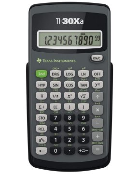 Texas Instruments TI-30Xa calcolatrice Tasca Calcolatrice scientifica Nero, Grigio