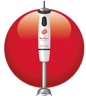 Moulinex DD866A frullatore 0,8 L Frullatore ad immersione 700 W Argento, Bianco