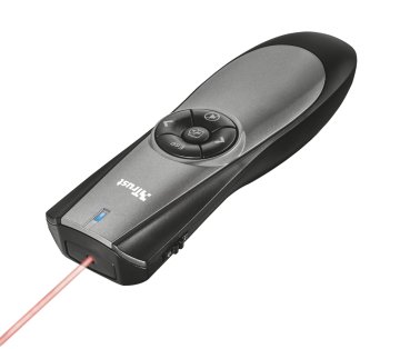 Trust 20405 puntatore wireless RF Nero, Grigio