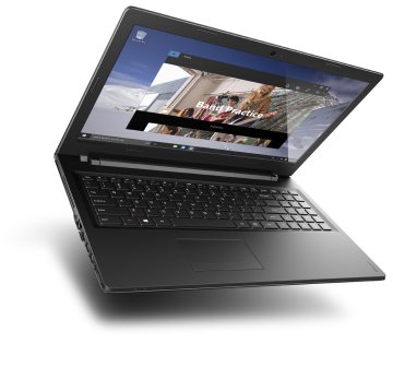 Lenovo IdeaPad 100 Intel® Core™ i3 i3-5005U Computer portatile 39,6 cm (15.6") 4 GB DDR3L-SDRAM 500 GB HDD NVIDIA® GeForce® 920A Windows 10 Home Nero