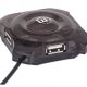 Manhattan 162272 hub di interfaccia 12 Mbit/s Nero, Trasparente 5