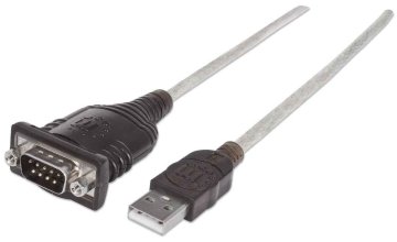 Manhattan 151849 cavo seriale Nero 1,8 m USB Serial/COM/RS232/DB9