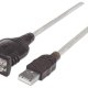 Manhattan 151849 cavo seriale Nero 1,8 m USB Serial/COM/RS232/DB9 2